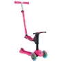 Globber Go-UP Sporty Lights Fuchsia paspirtukas
