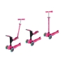 Globber Go-UP Sporty Lights Fuchsia paspirtukas