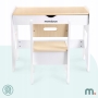Rašomasis vaikiškas stalas su stalčiumi ir kėde Bear