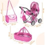 Sulankstomas lėlių vežimėlis Unicorn 3in1