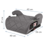 Autokėdutė Remo Grey i-Size su IsoFix