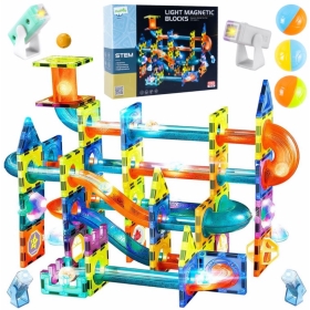 3D Magnetinis konstruktorius Šviečiantys tuneliai, 110 detalių