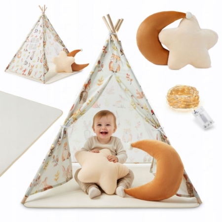Tipi palapinė su apšvietimu Animals