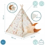 Tipi palapinė su apšvietimu Animals