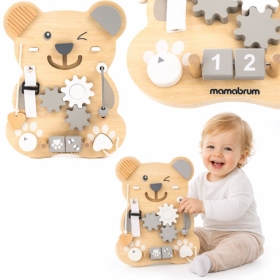 Medinė Montessori manipuliacinė lenta