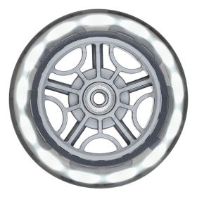 Baltai šviečiantis 121 mm ratukai Globber