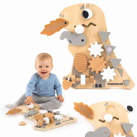 Montessori medinė manipuliacinė lenta