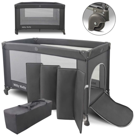 Maniežas su landa Mirage Dark Grey
