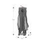 Maniežas su landa Mirage Dark Grey