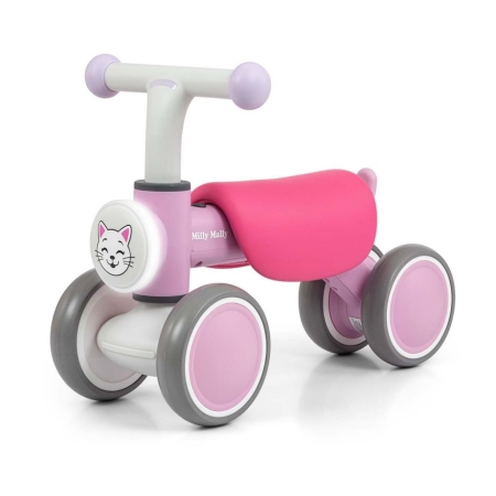 Šviečiantis su garsais paspiriamas dviratukas Milly Mally York Pink
