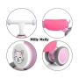 Šviečiantis su garsais paspiriamas dviratukas Milly Mally York Pink