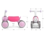 Šviečiantis su garsais paspiriamas dviratukas Milly Mally York Pink