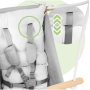 Pakabinamos vaikiškos sūpynės-hamakas Malo Wave Grey iki 60 kg.