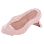 Sulankstoma kūdikio vonelė su termometru ir silikoniniu gultuku BATH&CARE Dark Pink