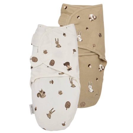 Komplektas SwaddleMe Meyco Baby kokonų - vystyklų