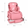 Kelioninė maitinimo kėdutė su termo krepšiu Asalvo Pink