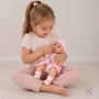 Realistiška lėlė kūdikis su lopšiuku, čiulptuku ir zuikučiu, 38 cm
