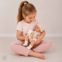38 cm. Lėlė Kūdikis su nešiojamu lopšiuku, čiulptuku ir zuikučiu