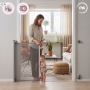 Susukami apsauginiai varteliai vaikams ir laiptams 140 cm, pilki