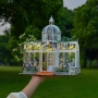 Miniatiūrinės oranžerijos 3D konstruktorius Botanikos sodas su LED apšvietimu