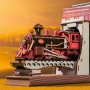3D medinis konstruktorius - knygų laikiklis Šimtmečio traukinys